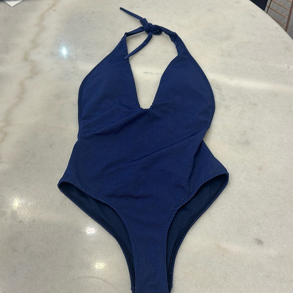 Peixoto blue one piece swimsuit size M